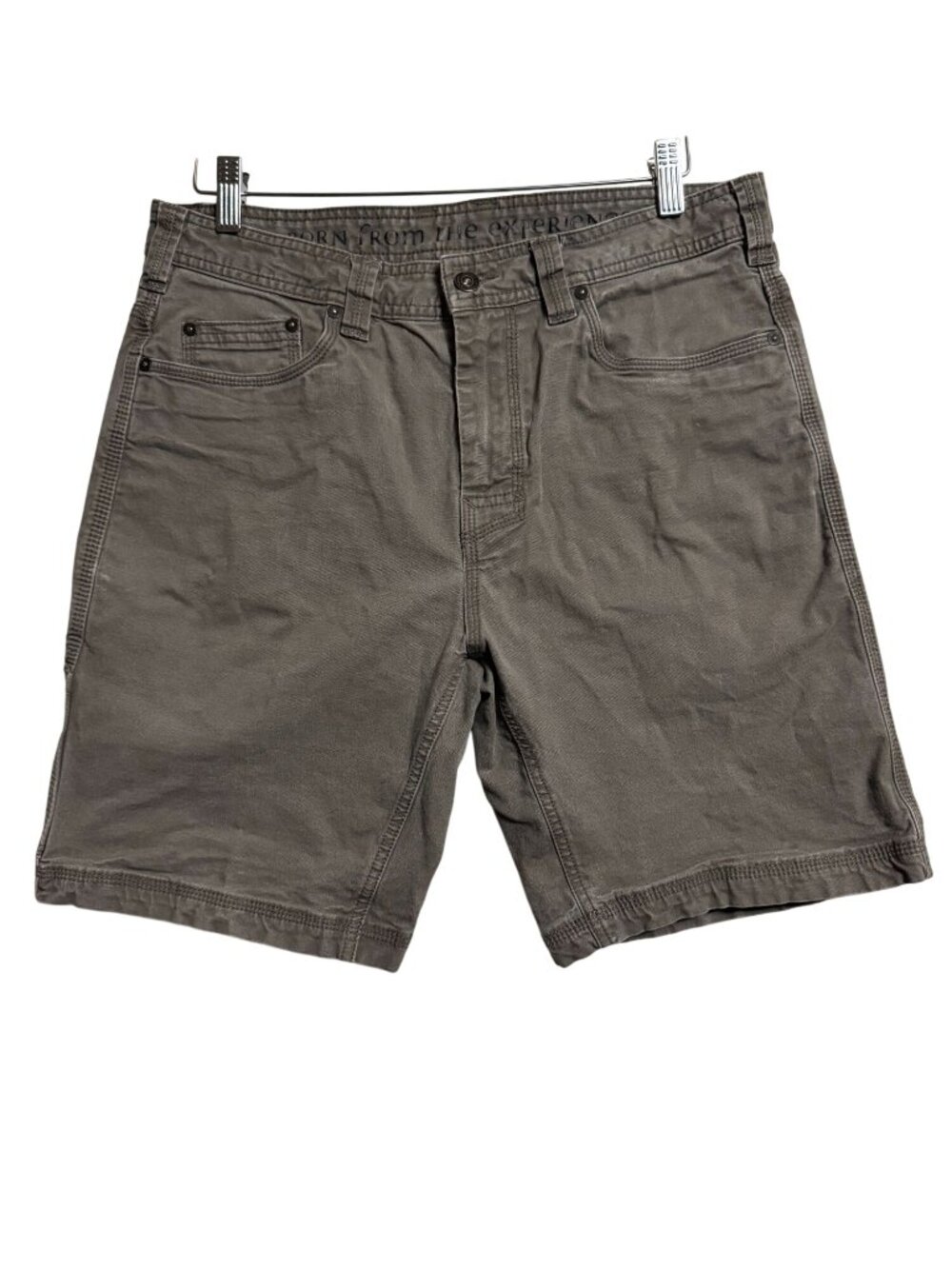 PrAna Men's Relaxed Fit Casual Shorts Cotton Blend - 33